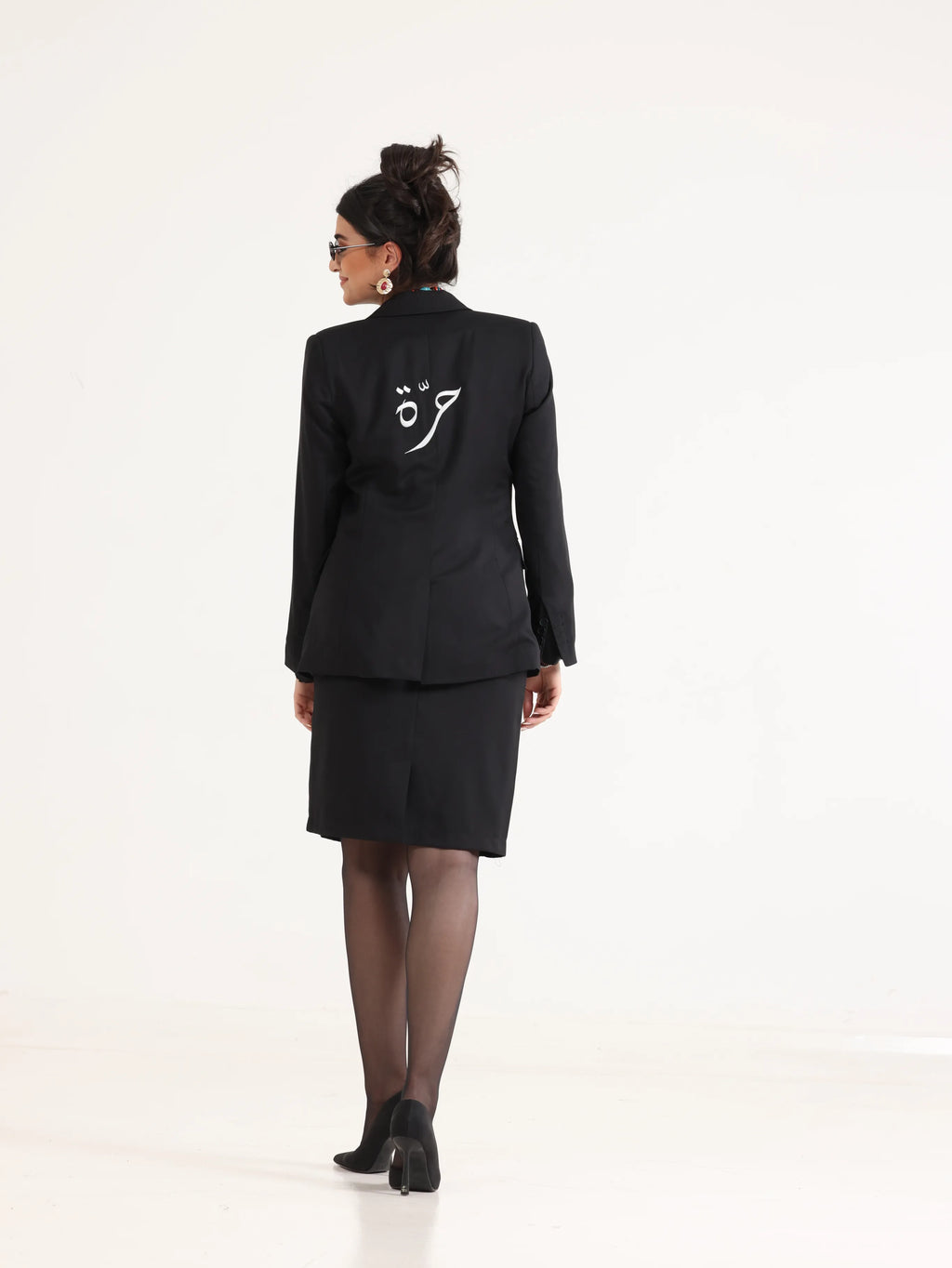 Slim Fit Blazer Black - حرّة