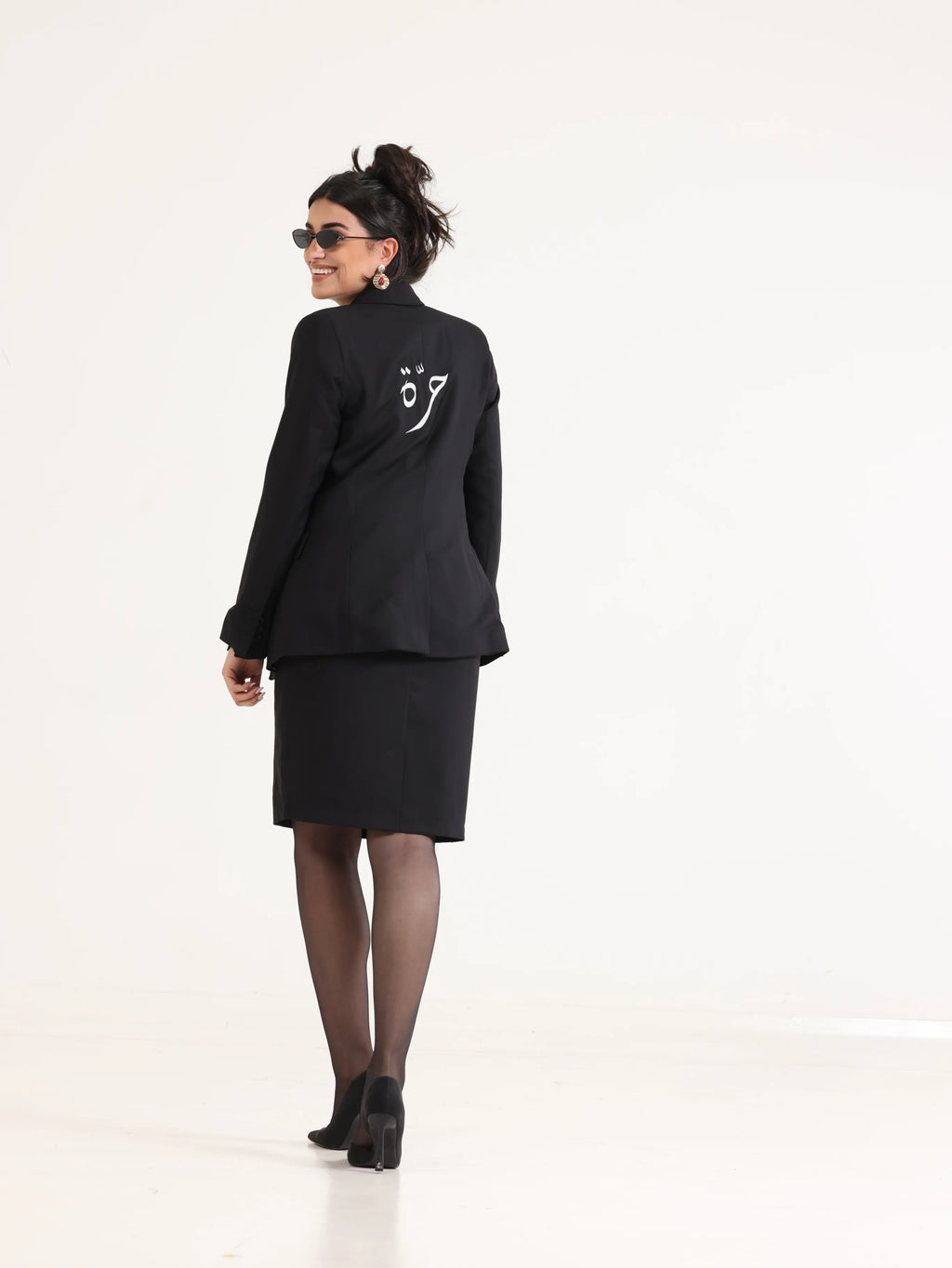 Slim Fit Blazer Black - حرّة
