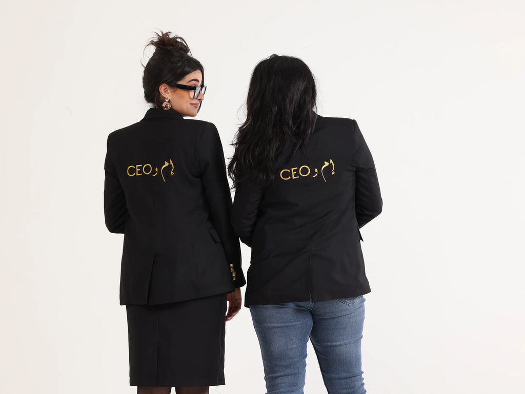 Slim Fit Blazer Black - إم و CEO'