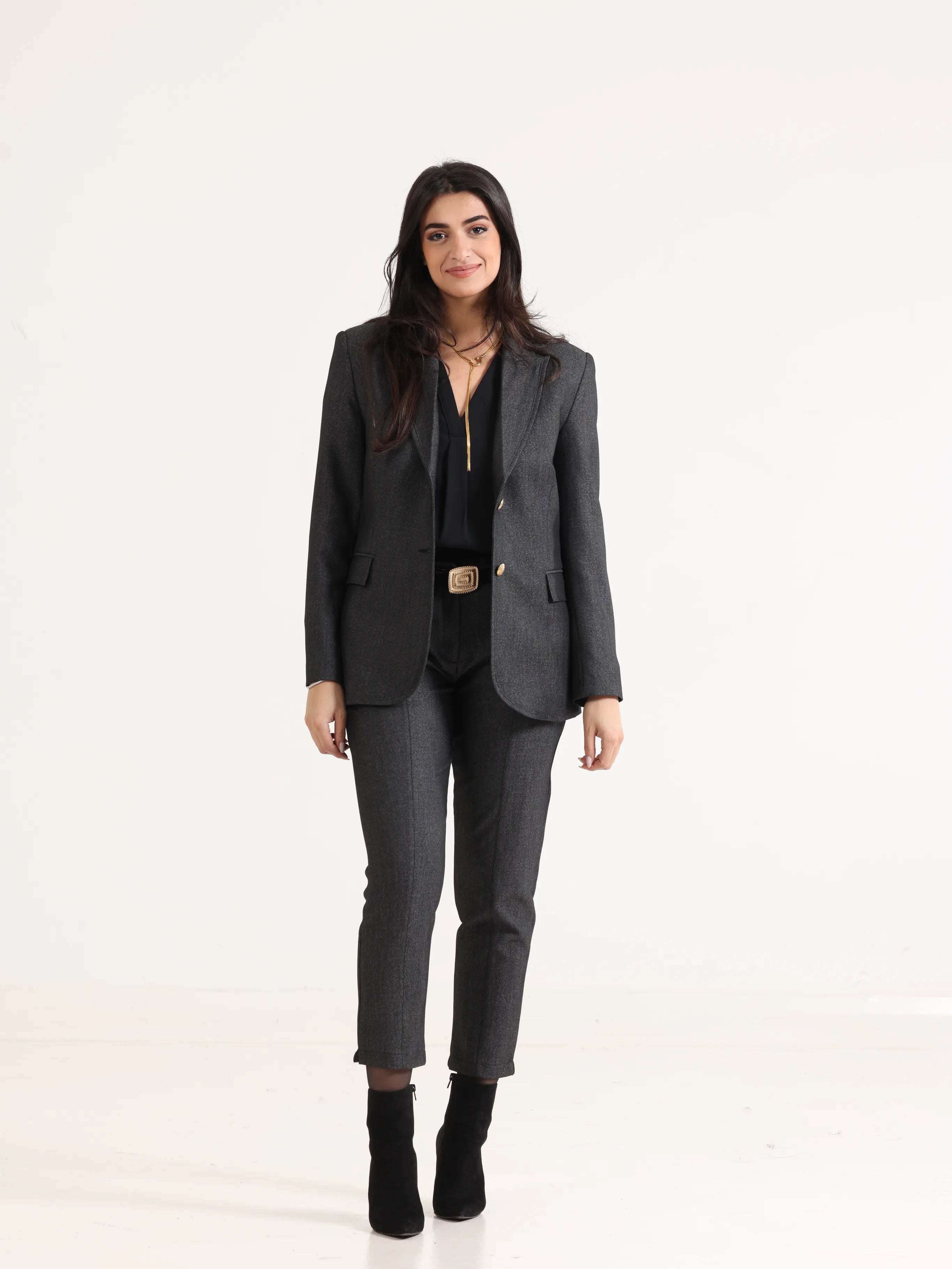 Slim Regular Blazer Grey - لبنان بقلبي