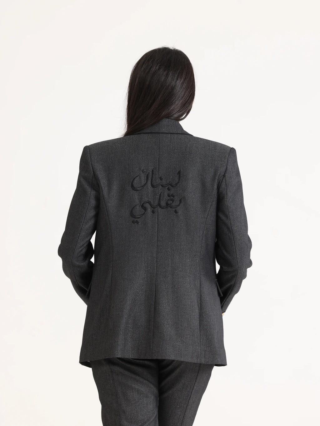 Slim Regular Blazer Grey - لبنان بقلبي