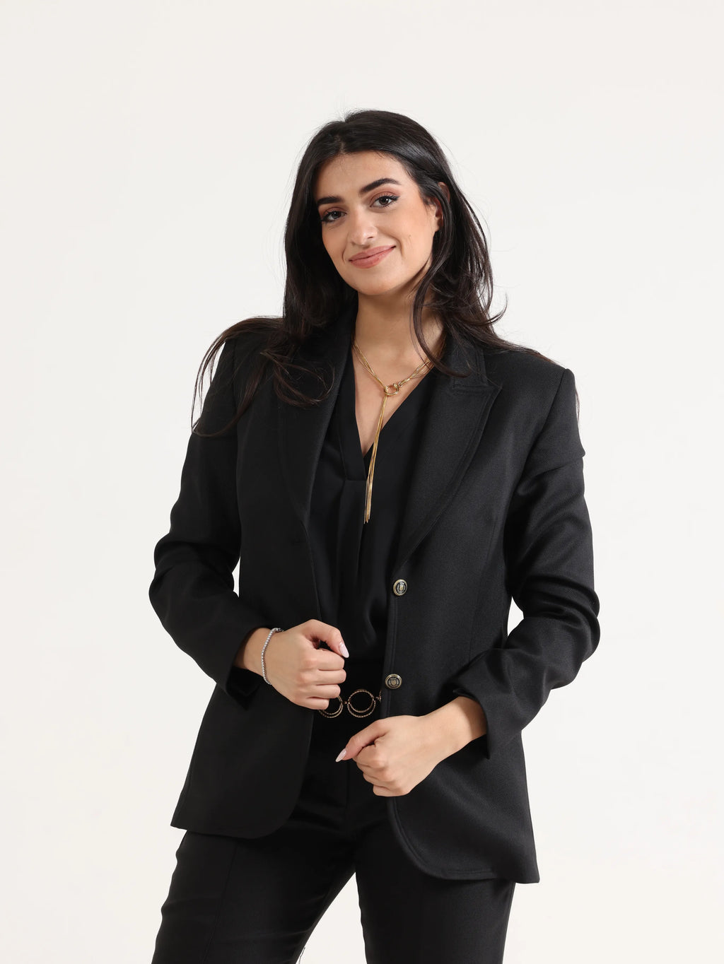 Slim Regular Blazer Black