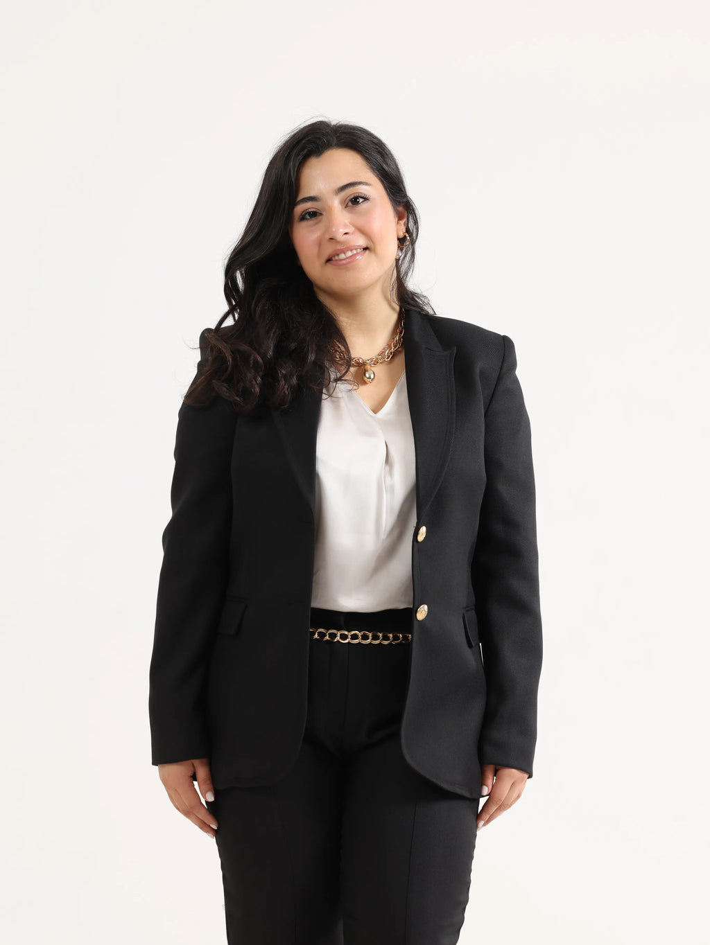 Slim Regular Blazer Black - قصة مساواة