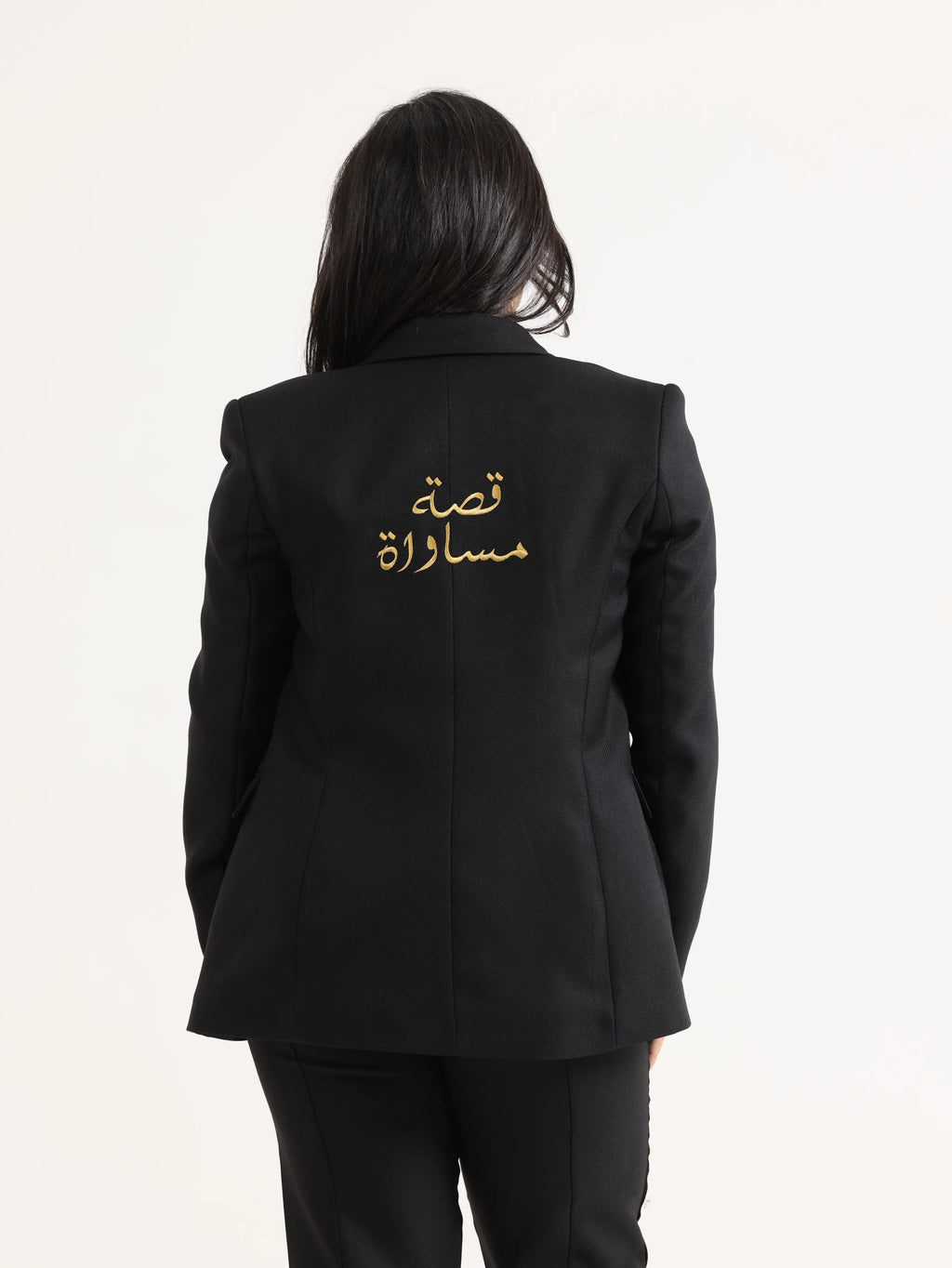 Slim Regular Blazer Black - قصة مساواة
