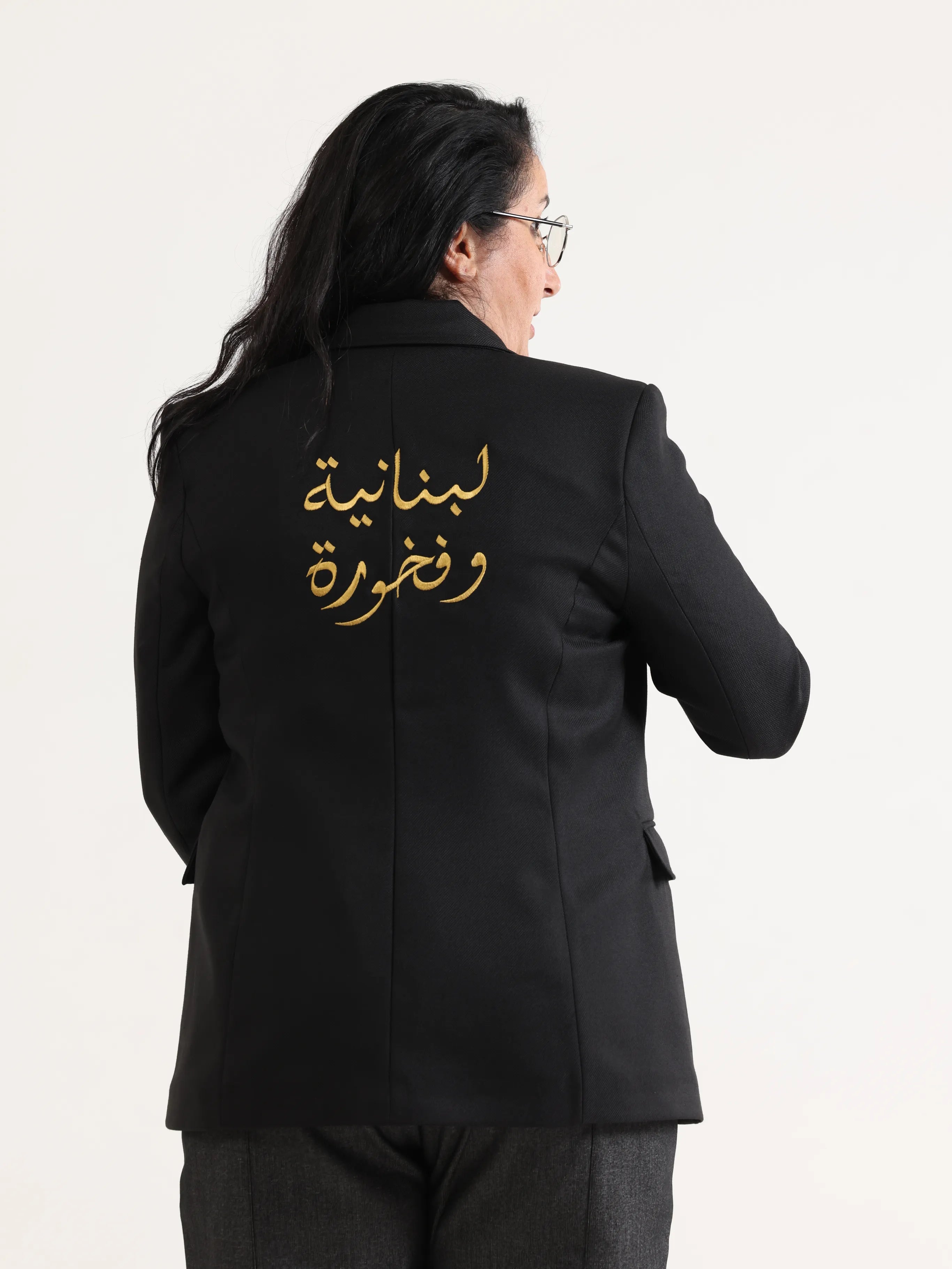 Slim Regular Blazer Black - لبنانية وفخورة