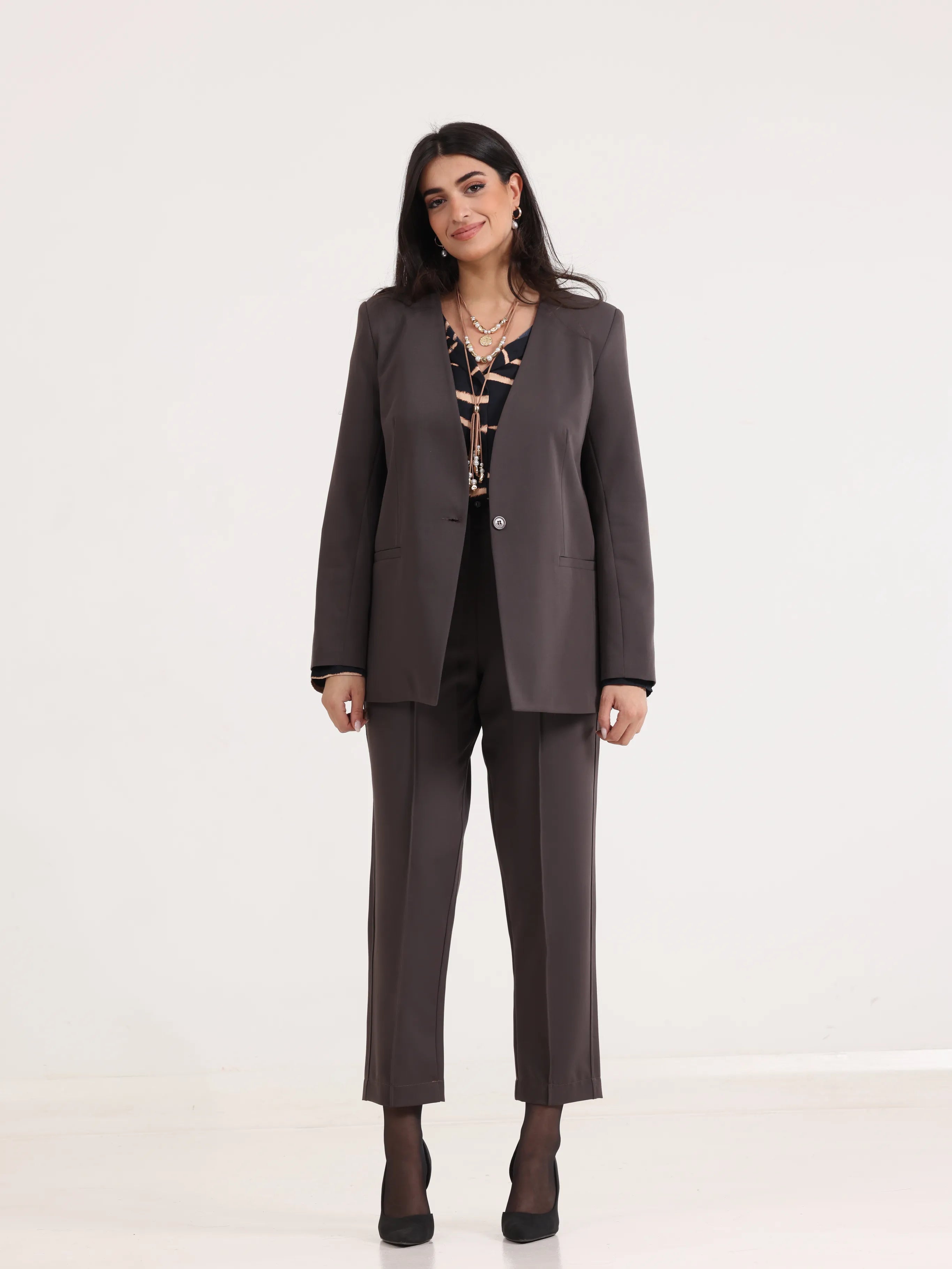 Oversized Loose Blazer  Khaki - 10,452 سبب لحبّك