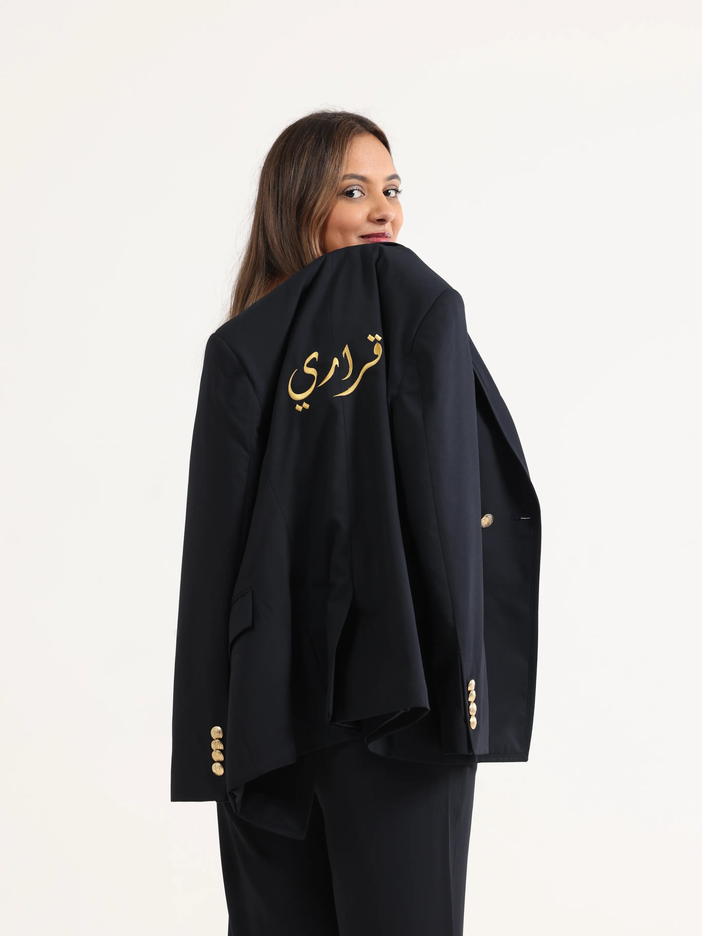 Slim Fit Blazer Dark Navy - قراري