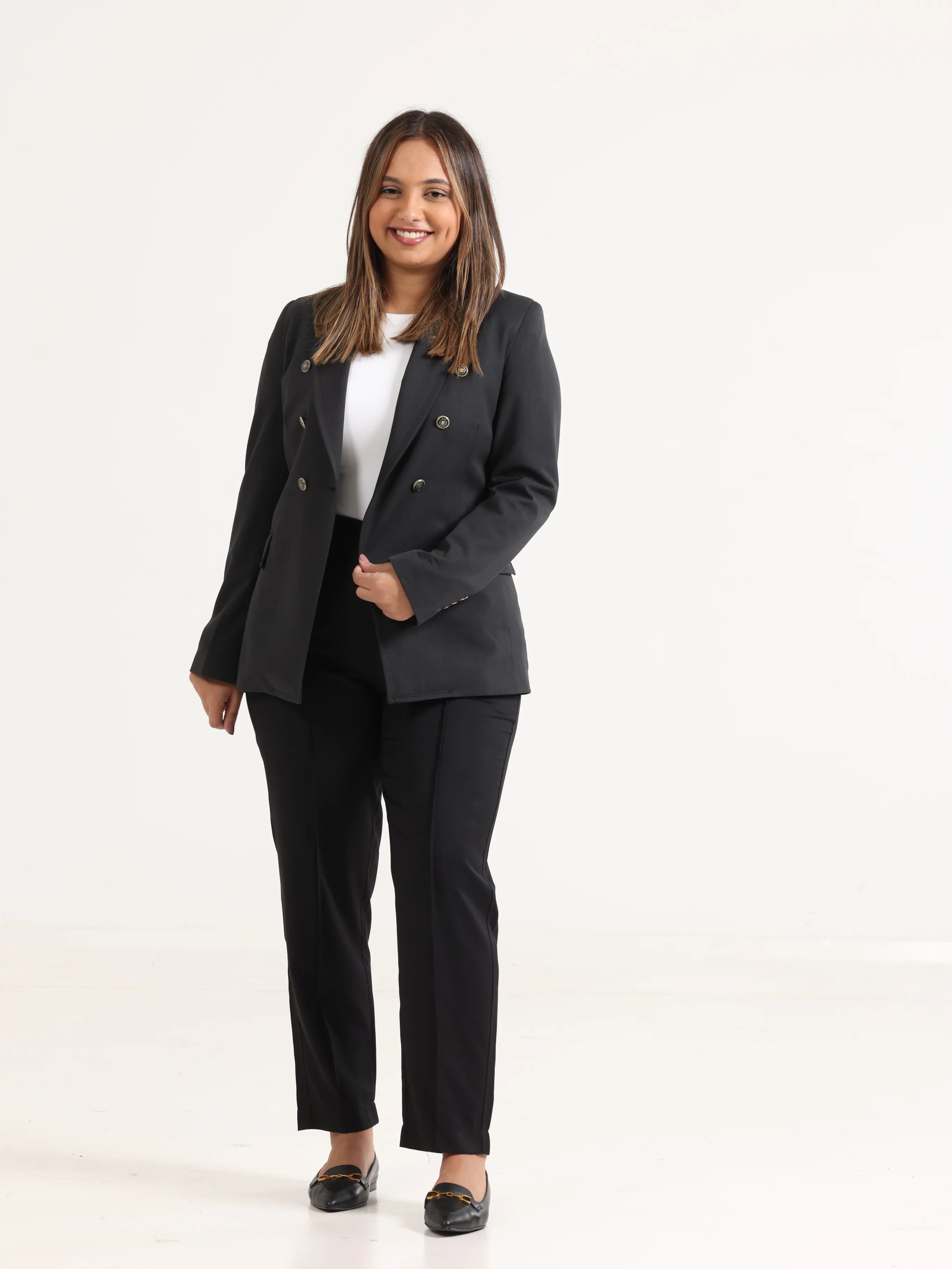 Slim Fit Blazer Dark Grey - قوية وناعمة