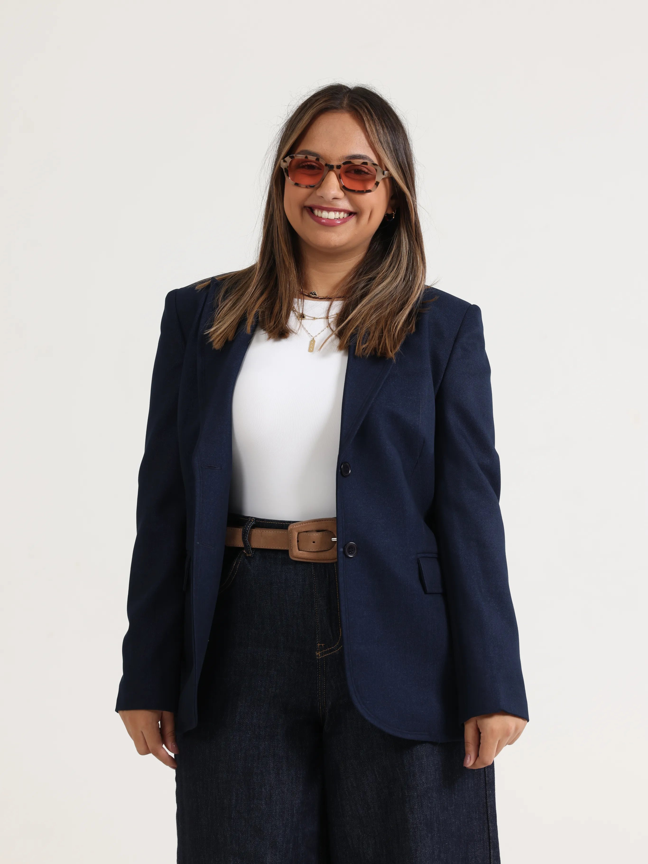 Slim Regular Blazer Dark Navy - لِبيروت