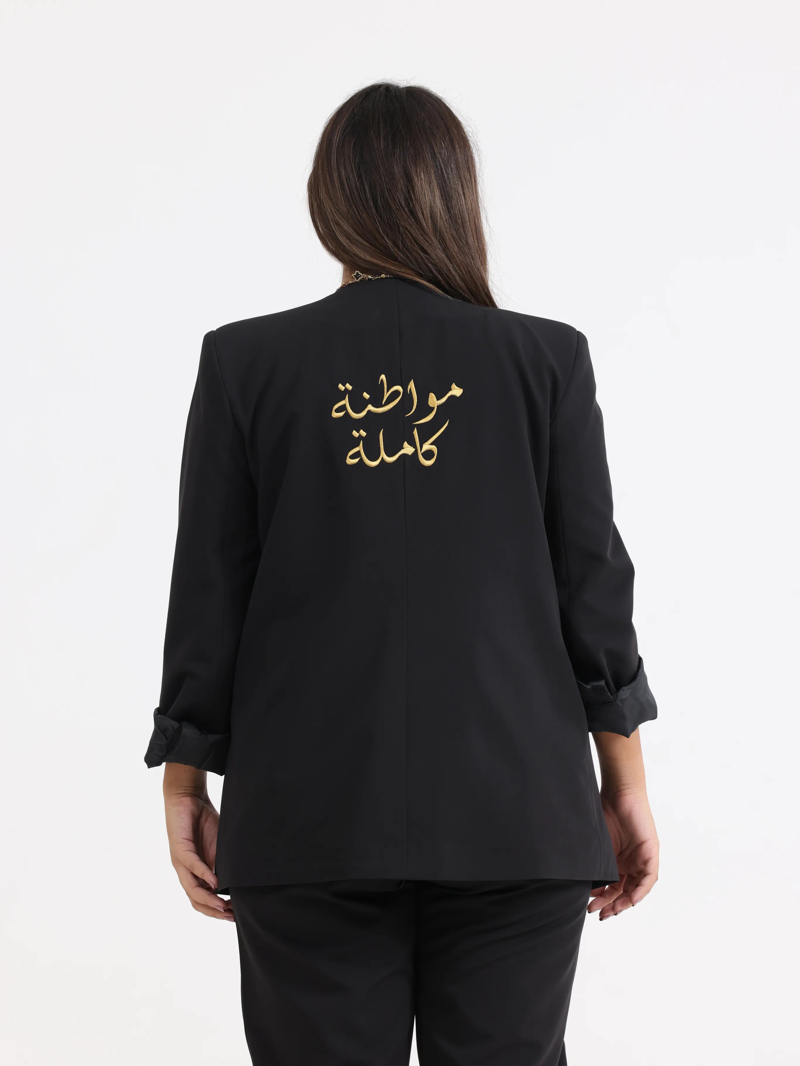 Oversized Loose Blazer Black - مواطنة كاملة