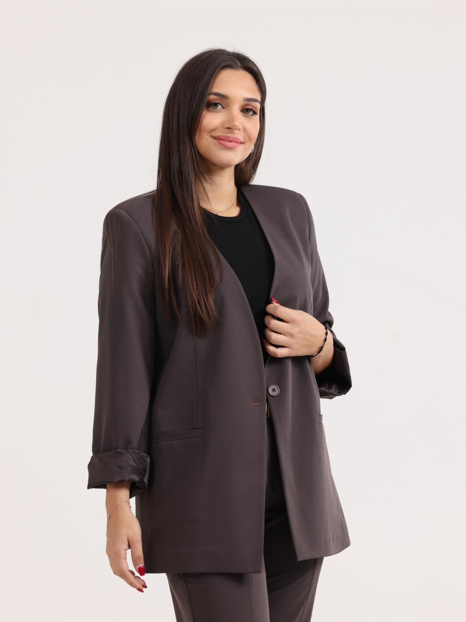 Oversized Loose Blazer Khaki -  Libre comme le Liban