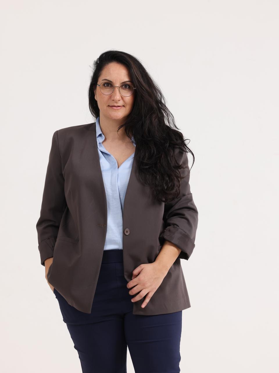 Oversized Loose Blazer Khaki -  Libre comme le Liban