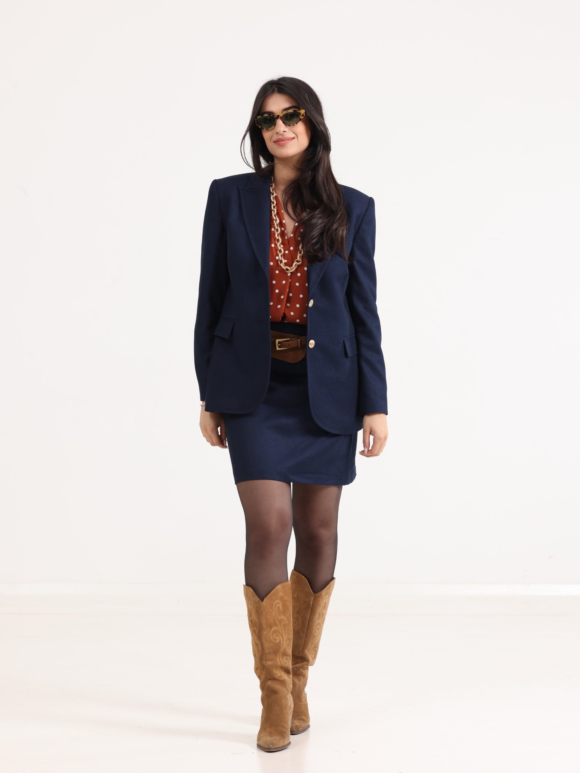 Slim Regular Blazer Navy - جنسيتي لأولادي